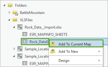 Add rock assay data to map