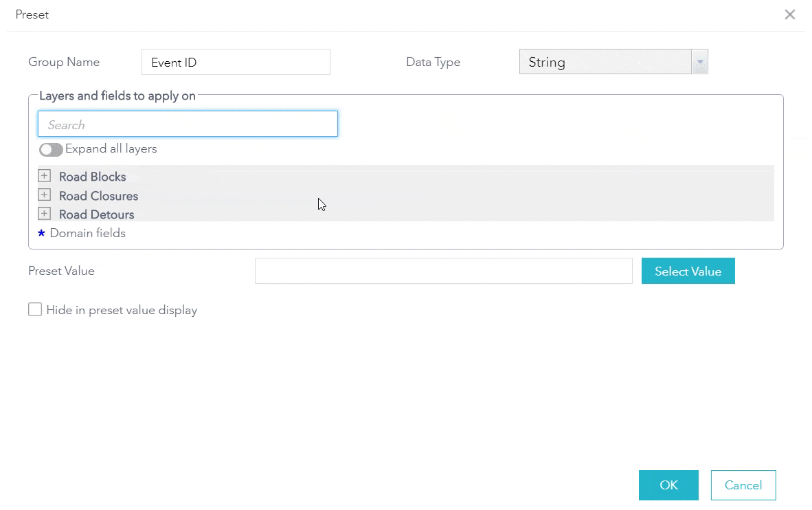 Group layers into a single Preset