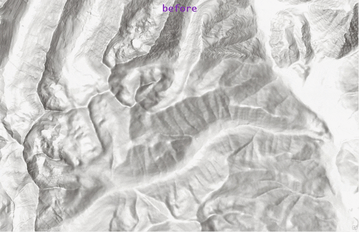 Before and after comparison of Two Point Mountain, Idaho Before and after comparison of Two Point Mountain, Idaho