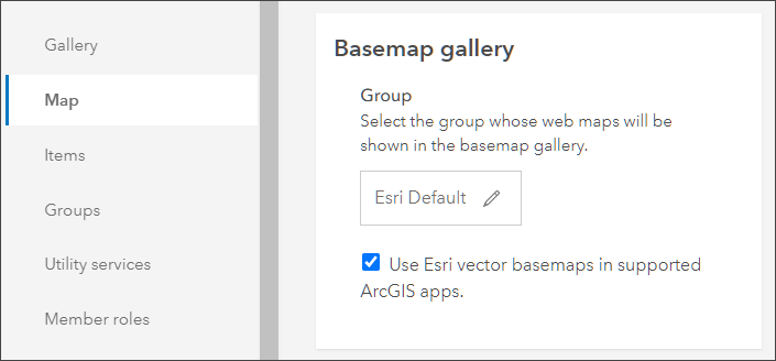 Select vector basemaps Select vector basemaps