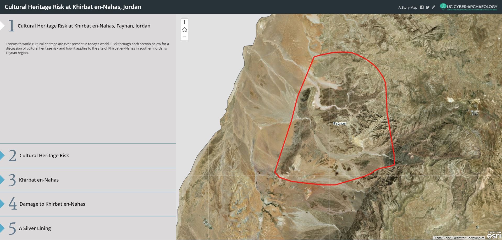 Cultural Heritage Risk story map