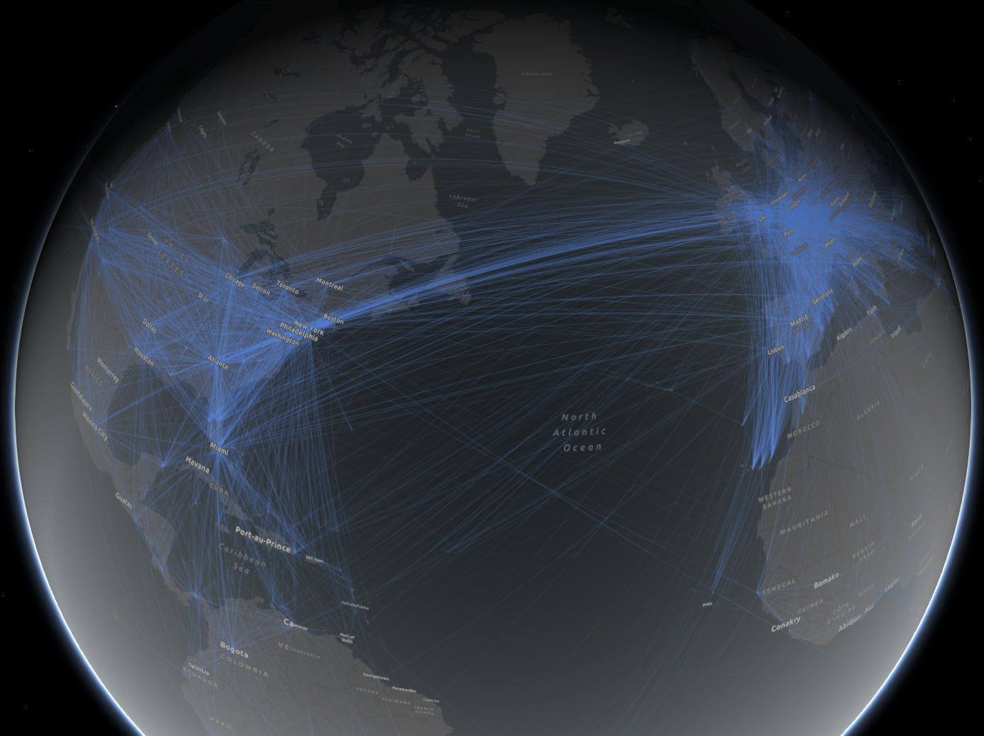 global airline routes