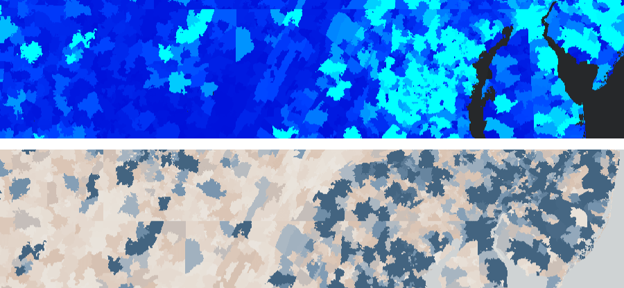 Bright versus subdued Bright versus subdued
