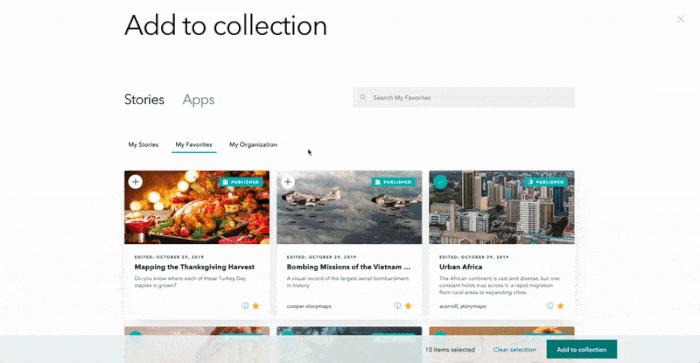 Collection builder Collection builder