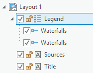 Legend in the Layout Contents pane