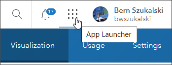 App Launcher button
