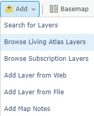 Browse Living Atlas Layers