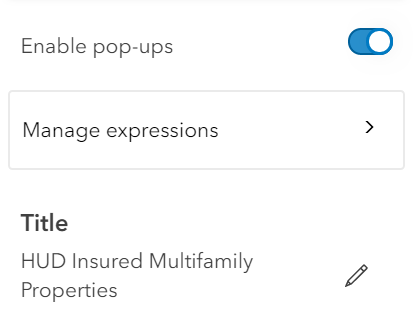 manage expressions button