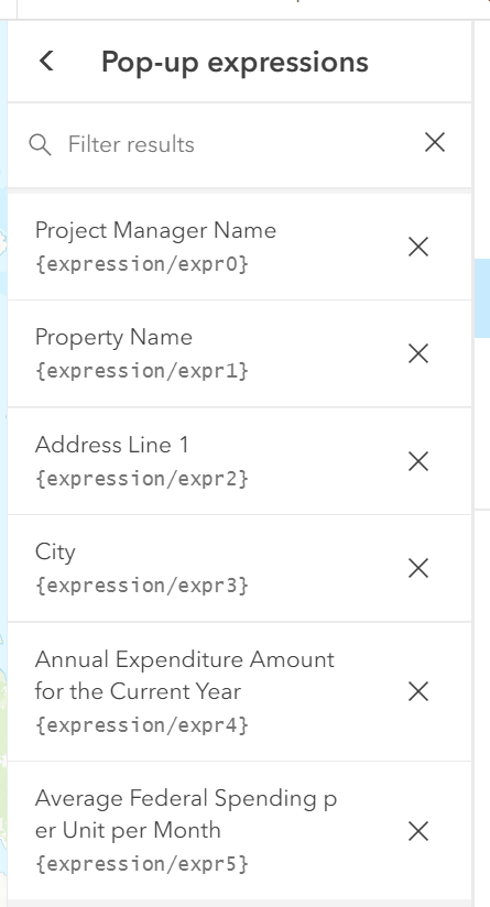 list of attributes list of attributes