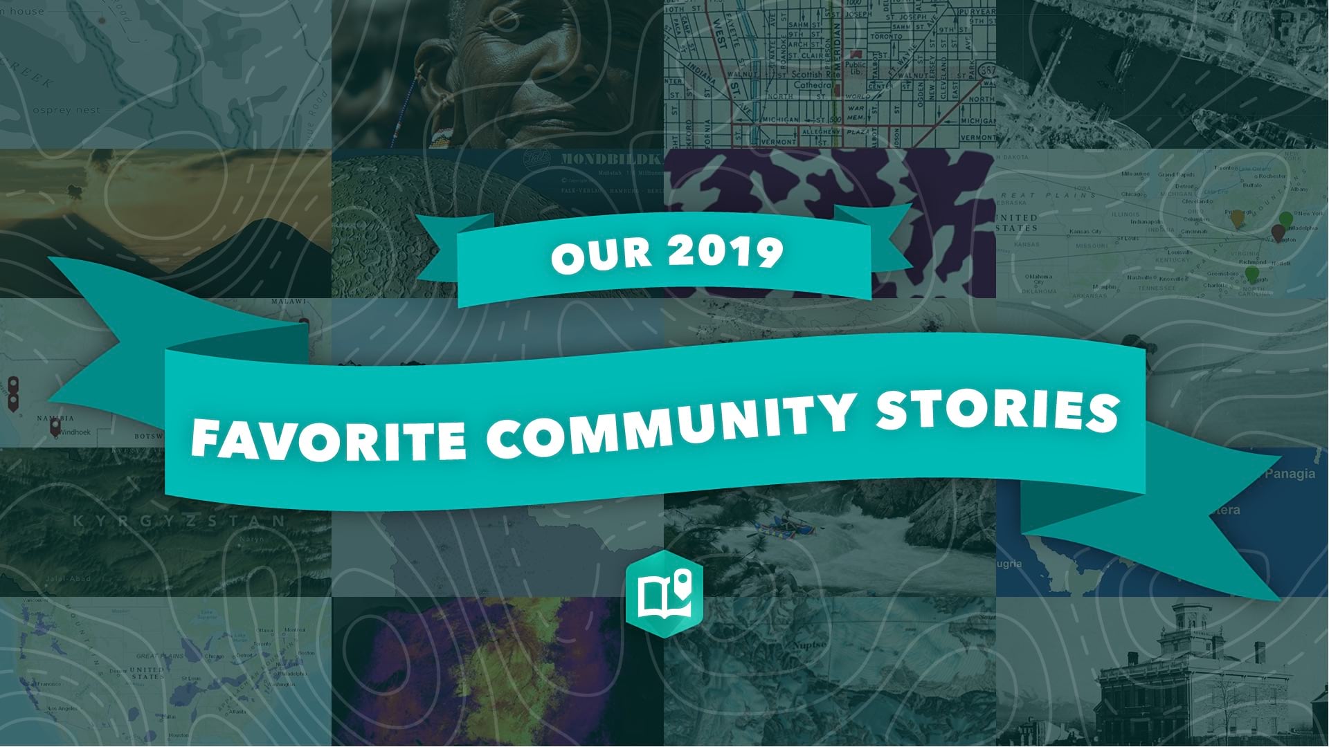 A graphical image to promote the 2019 community stories collection