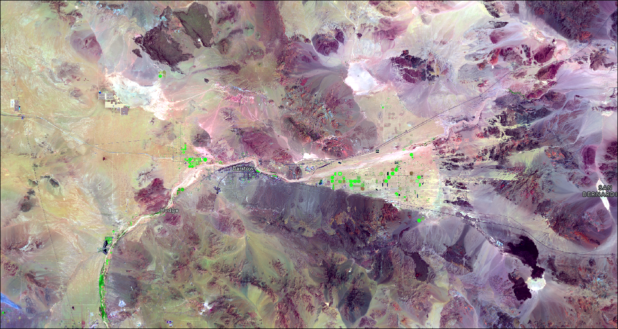 Mojave in false color Mojave in false color