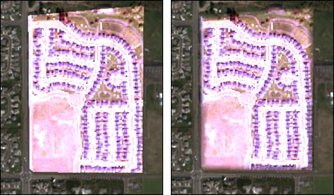 Difference between hard edge and blended edge replacement