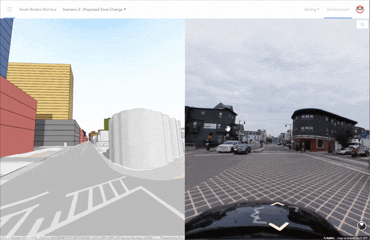 Compare your scenarios in street-view mode. Compare your scenarios in street-view mode.