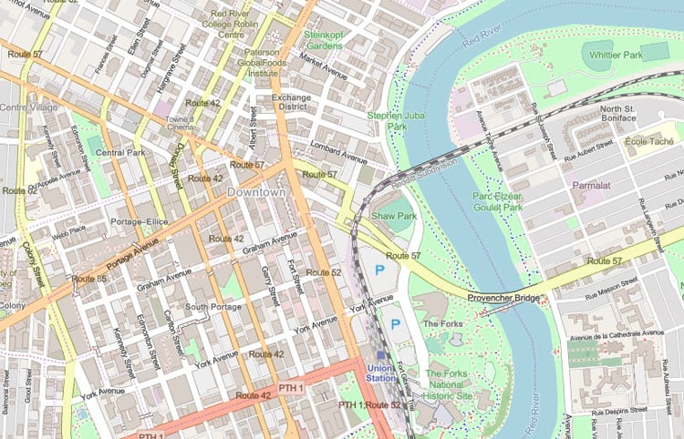 OpenStreetMap vector basemap