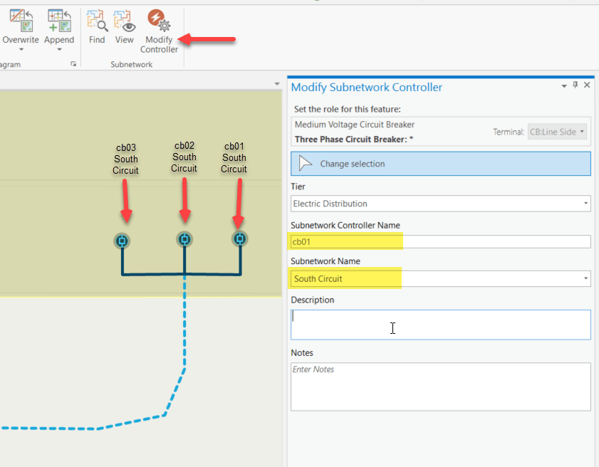 Use Modify Subnetwork Controller to set the circuit breakers as subnetwork controllers.