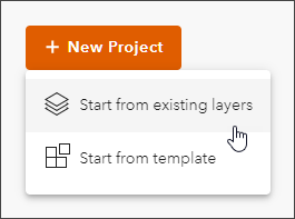 New project from existing layers