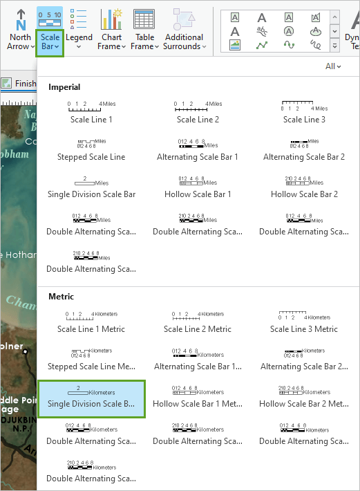 Single Division Scale Bar in the Metric scale bar gallery