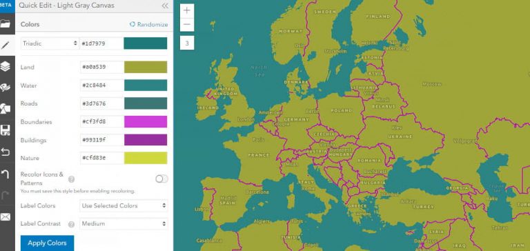 Esri Vector Tile Layer Style Editor