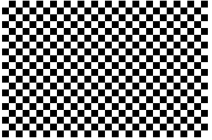 Output raster with the checkerboard pattern