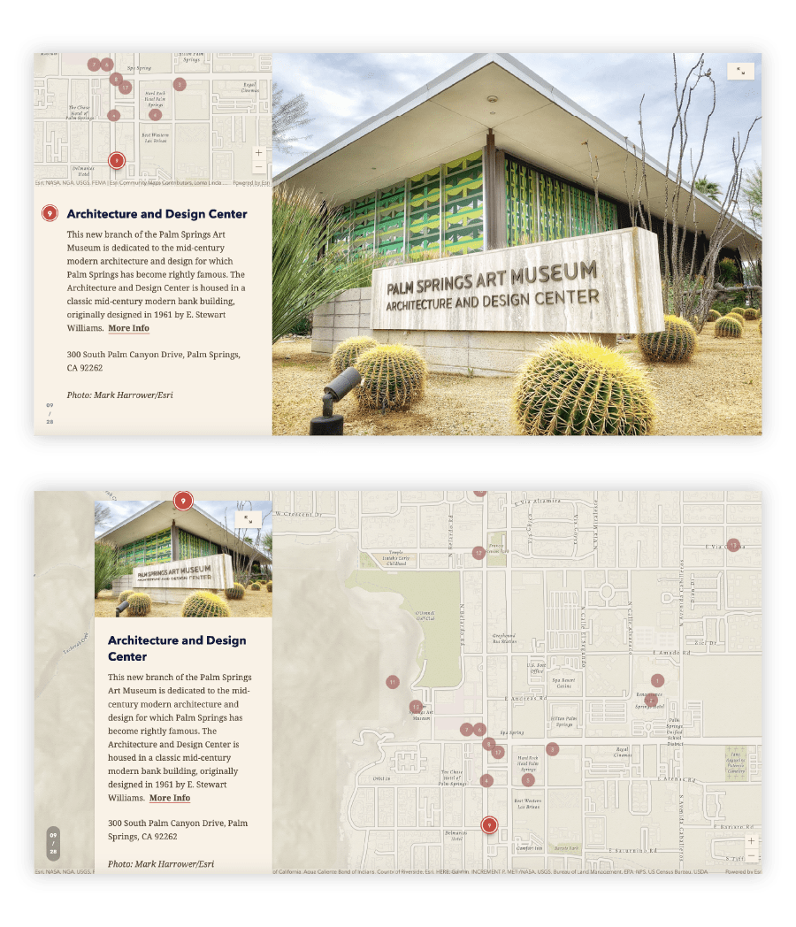 Guided tour layouts Guided tour layouts