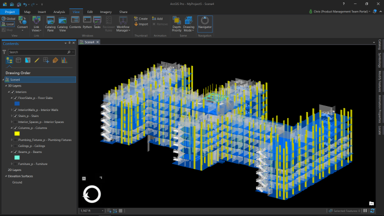 BIM-GIS Integration: Revit model in ArcGIS Pro from the University of Kentucky