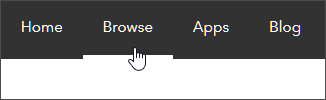 Browse tab Browse tab