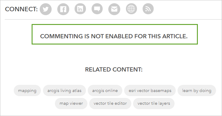 Article with notice that commenting is not enabled.