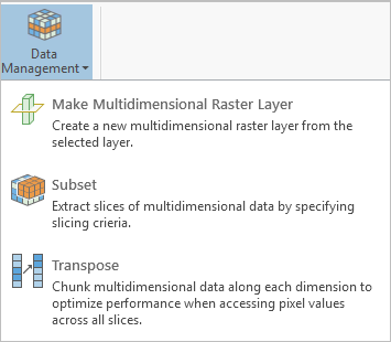 Manage multidimensional tools Manage multidimensional tools