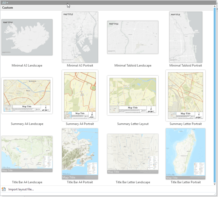 Customize Your Layout Gallery Arcgis Pro 2 5 Customize Your Layout Gallery Arcgis Pro 2 5