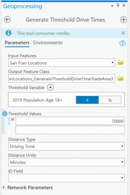 Generate Threshold Drive Times Geoprocessing Tool Generate Threshold Drive Times Geoprocessing Tool
