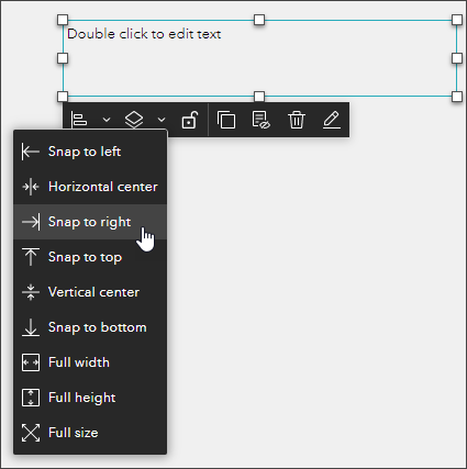 Widget toolbar Widget toolbar