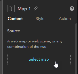 Select map