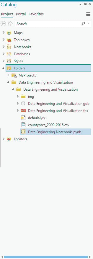 Adding an existing notebook to ArcGIS Pro 2.5