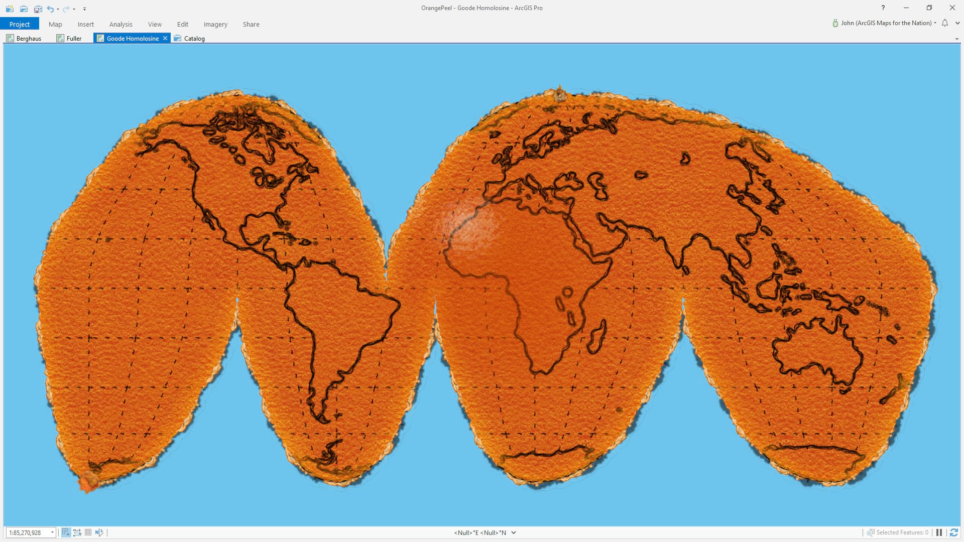 Orange Peel Map Of The World - Map of world