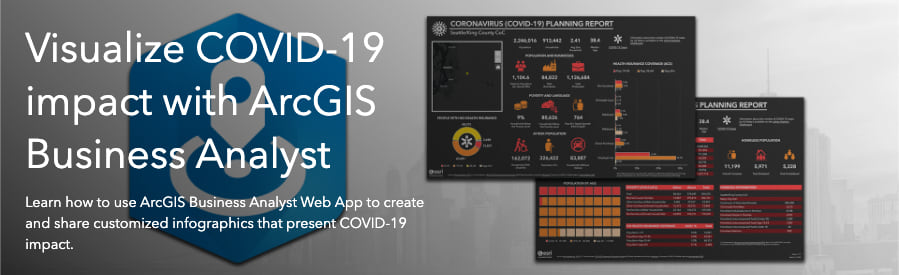 Visualize COVID-19 impact with ArcGIS Business Analyst