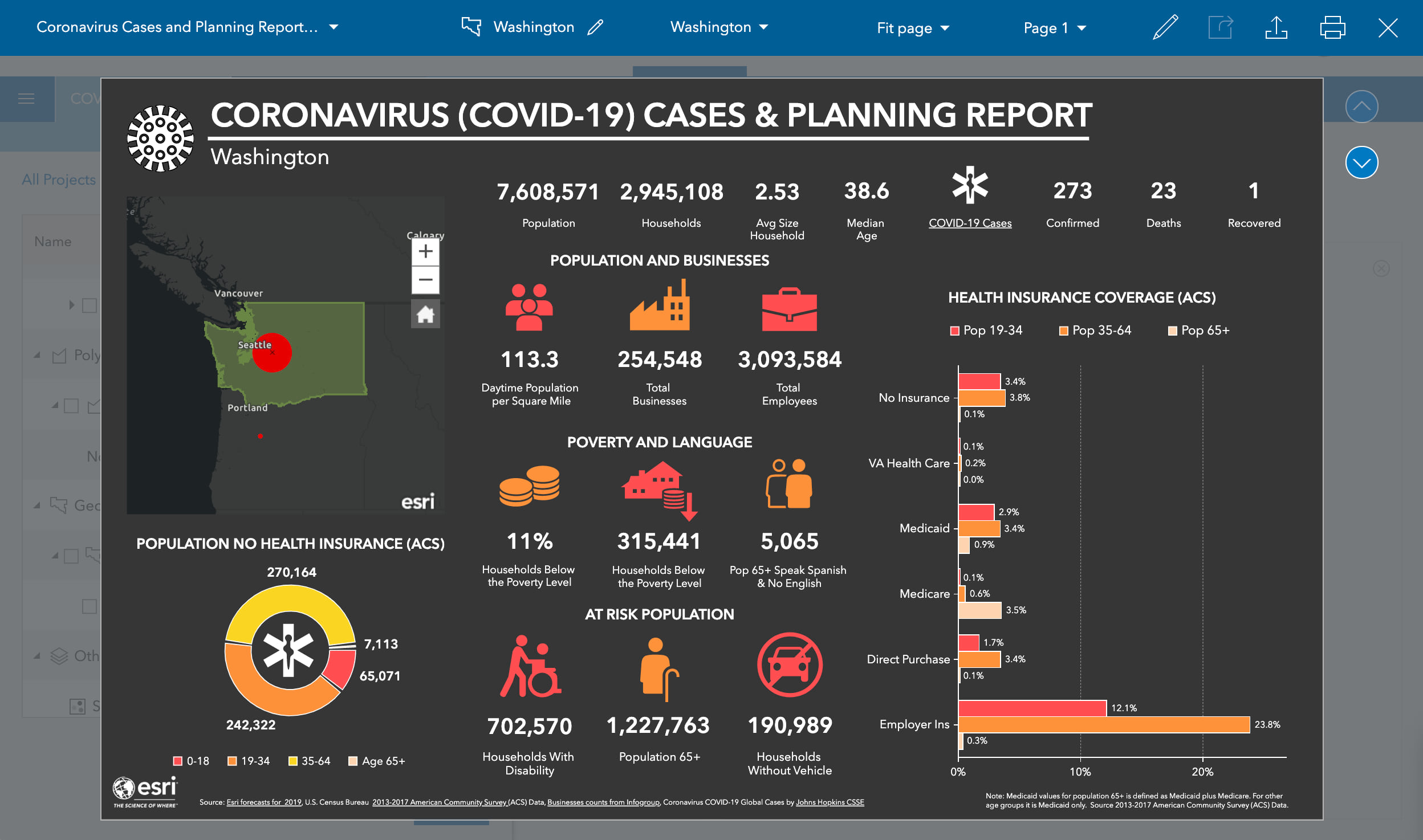 Create State-wide Coronavirus (COVID-19) Infographic