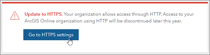 HTTPS warning message