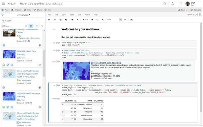 ArcGIS Notebooks ArcGIS Notebooks