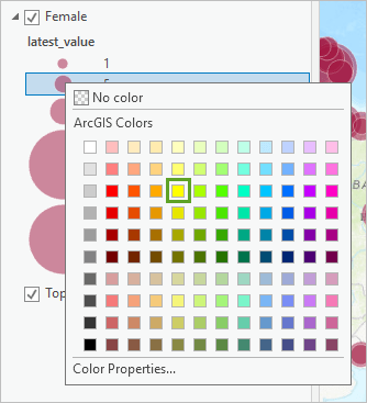 Solar yellow in the color picker is the third yellow from the top