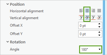 Horizontal and Vertical alignment both set to center