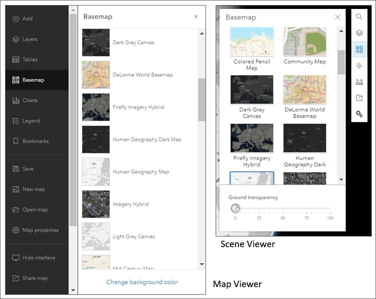 Basemap gallery Basemap gallery