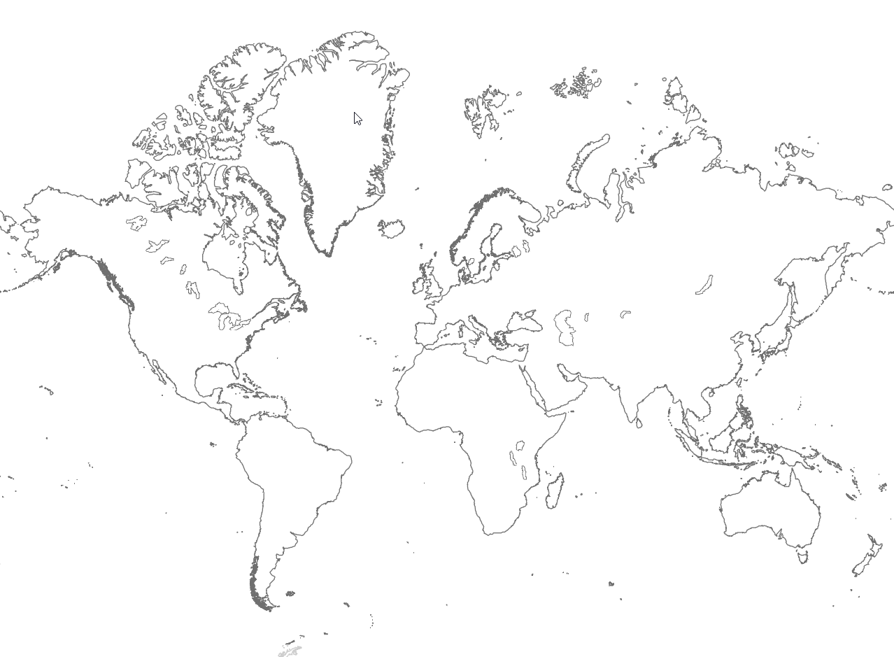 World Outline Map