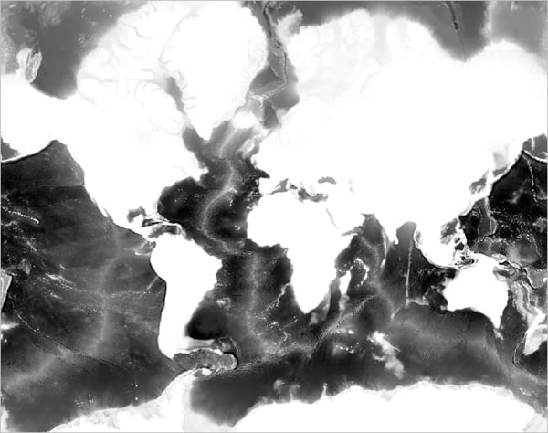 Global ocean bathymetry raster data Global ocean bathymetry raster data