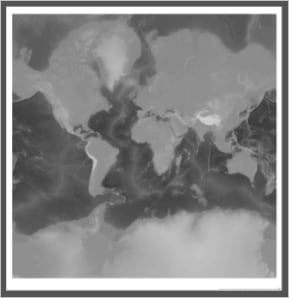 The TopoBathy layer in web mercator The TopoBathy layer in web mercator