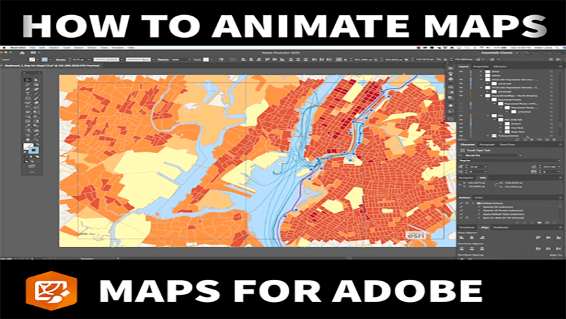 Animated Maps | ArcGIS Maps for Adobe | Adobe After Effects