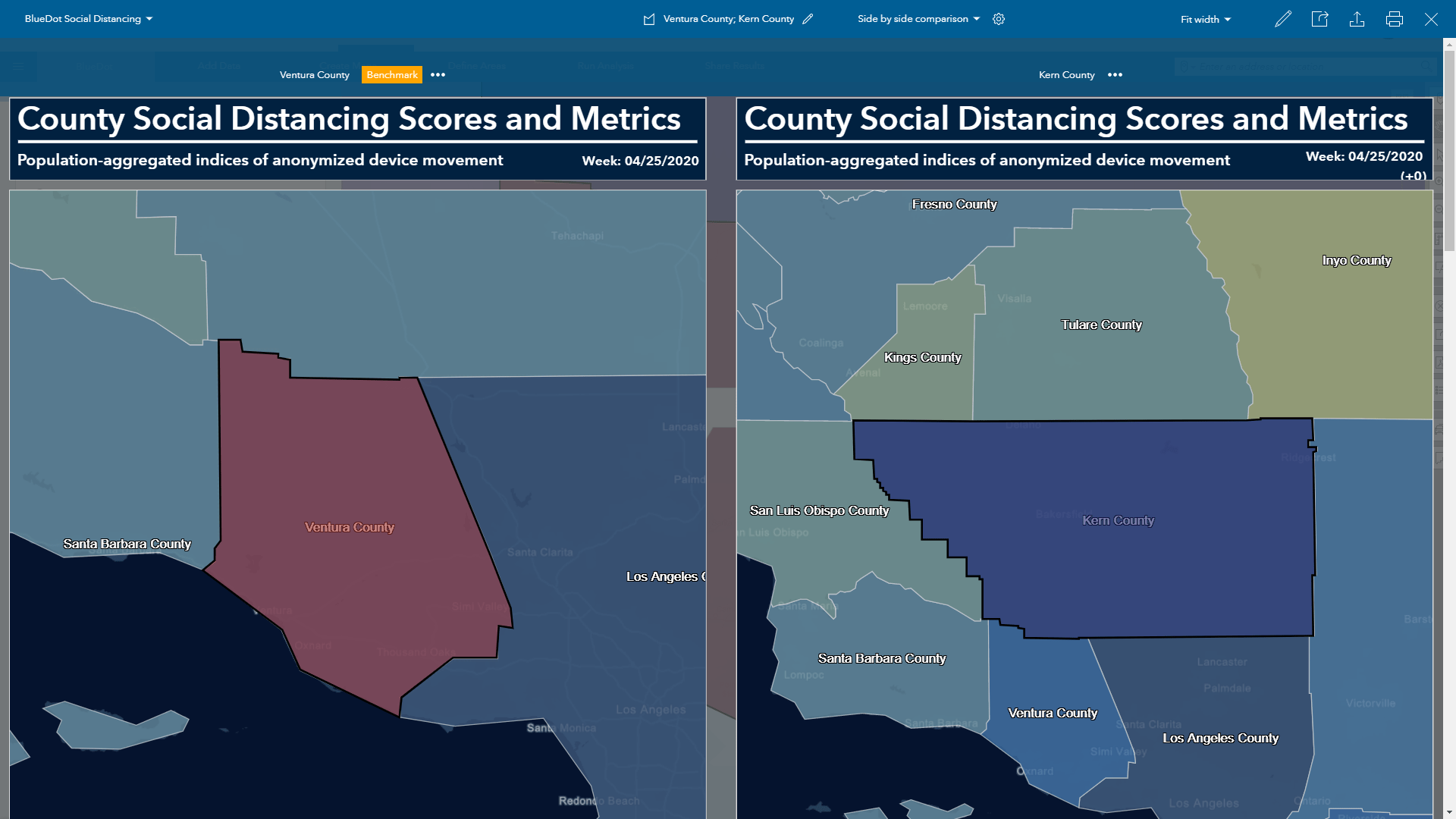 Compare maps