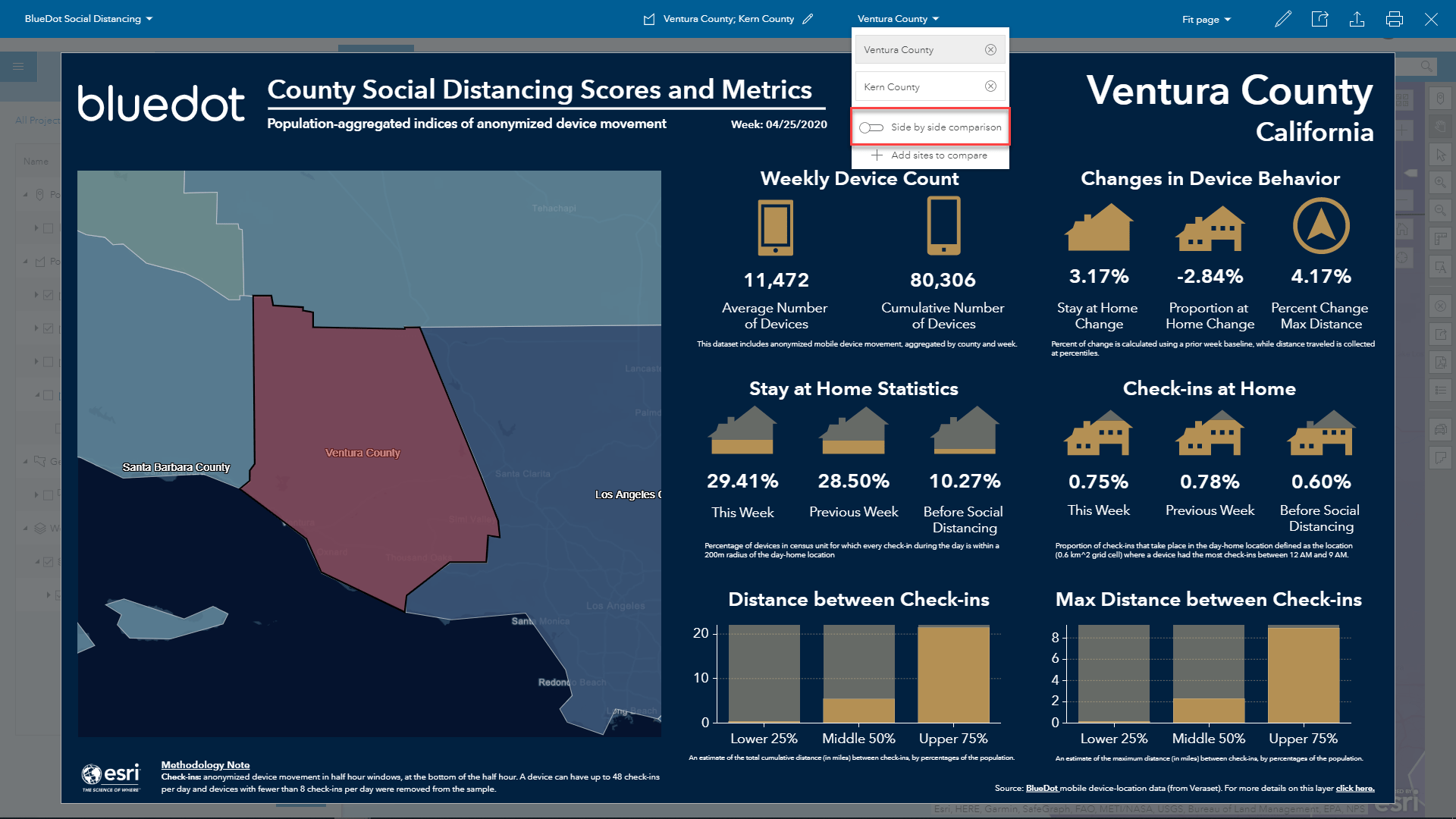 Two county infographics options
