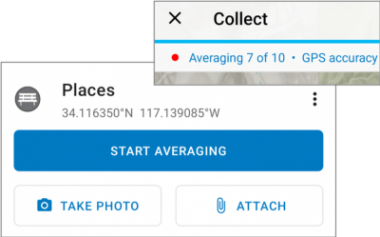 Start GPS Averaging Start GPS Averaging