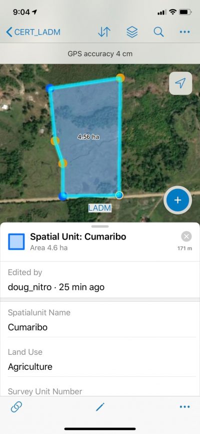 Review spatial unit in Collector Review spatial unit in Collector