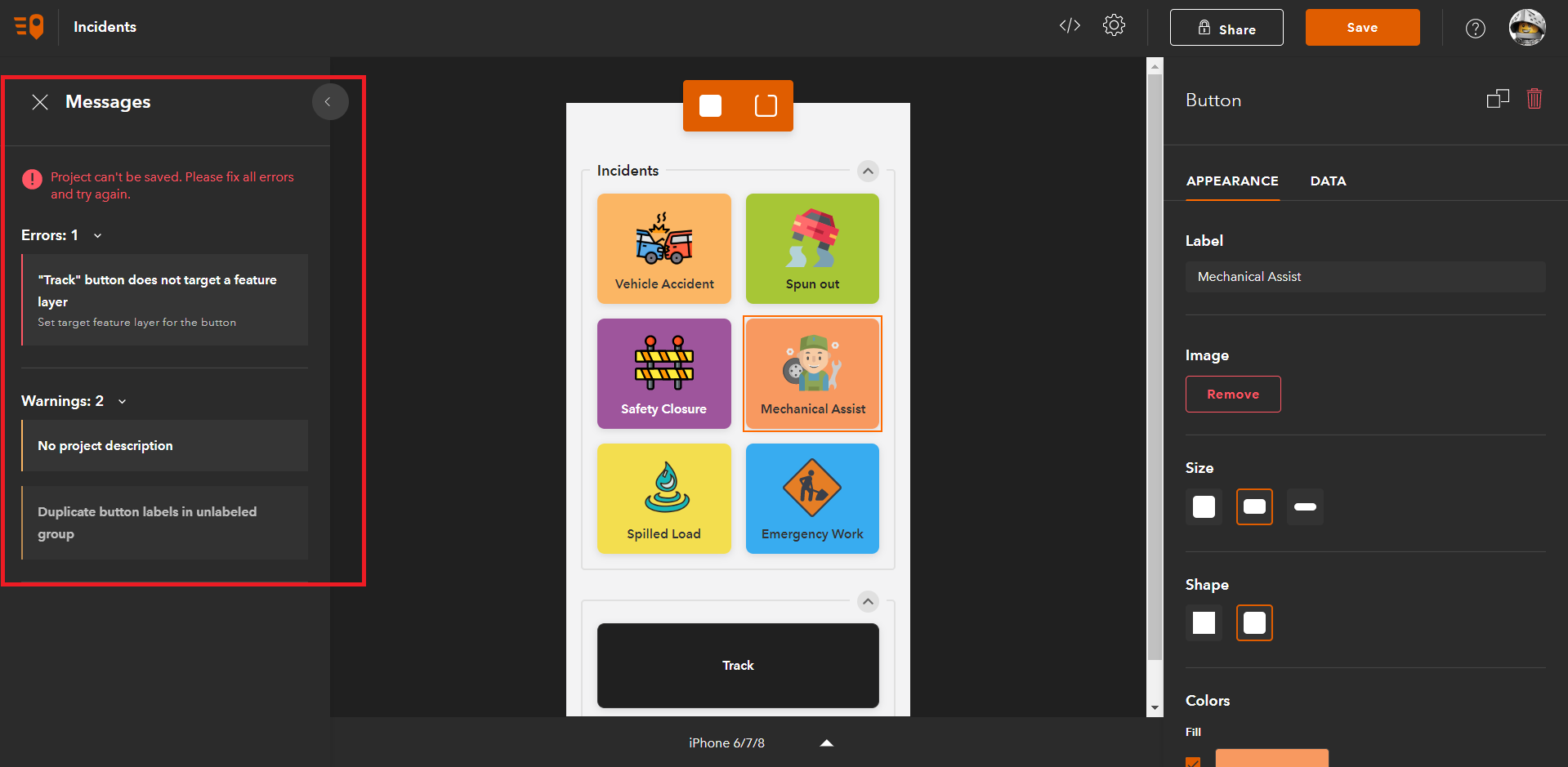 The QuickCapture Project Assistant will highlight issues in your project The QuickCapture Project Assistant will highlight issues in your project
